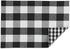 DII Gingham Check Tabletop Collection, Black, Placemat Set