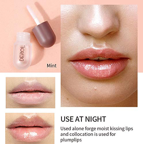 2 Pcs Lip Plumper,Syrup Cosmetics Lip Plumper,Lip Enhancer&Lip Care Serum for Fuller Softer Lips,To Create Plump Lips,Reduce Fine Lines and Moisturize,Increased Elasticity Lip (Set)