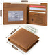 Fundykee Engraved Mens Wallet Personalized Leather Wallet for Men Husband Dad Son Boyfriend Love Custom Gifts (Tri-fold wallet to my son)