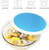 HUSANMP Clear Tempered Glass Mixing Bowl with Lid (Microwave and Dishwasher Safe) (2 quart)