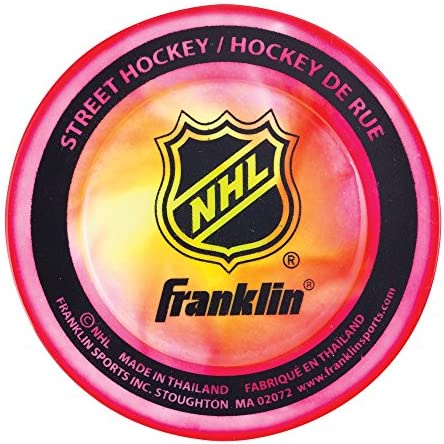 Franklin Sports NHL Street Hockey Pucks - No Bounce Indoor + Outdoor Street + Roller Hockey Puck - Official Size for Games - 3 Pack