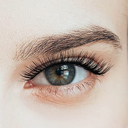 KISS Looks So Natural False Eyelashes Multipack, Lightweight & Comfortable, Natural-Looking, Tapered End Technology, Reusable, Cruelty-Free, Contact Lens Friendly, Style Flirty, 5 Pairs