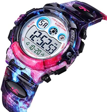 CKE Kids Watch, Waterproof Sports Digital Watches for Boys Girls with Colorful LED Light - Best Gifts for Children