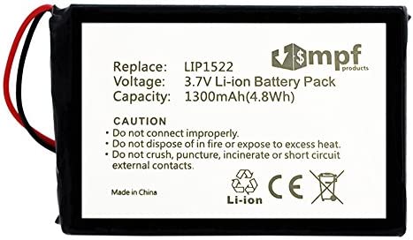MPF Products 1300mAh LIP1522 Battery Replacement Compatible with Sony Playstation 4 PS4 Dualshock 4 Wireless Controller CUH-ZCT1E, CUH-ZCT1H, CUH-ZCT1H/B, CUH-ZCT1H/R, CUH-ZCT1U