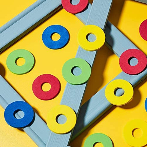 Sumind 120 Pieces Foam Disc Shooter Flying Foam Disc Toy for Remote Control Robot Toy, Red, Blue, Yellow, Green