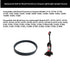 CPAI Replacement Belt for Bissell PowerForce Compact Lightweight Upright Vacuum,Compatible with Models 1520,2112,23T7,3130,Part 1604895,2037034 (2 Belt?