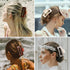 Hair Claw Clips 8 PCS 4.1" Rectangular French Design Hair Clips Large Claw Clip for Women Girls Jaw Clips