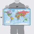 3 Pack - World & USA Map Poster Set + Periodic Table of The Elements Chart for Kids (Laminated, 18" x 29)