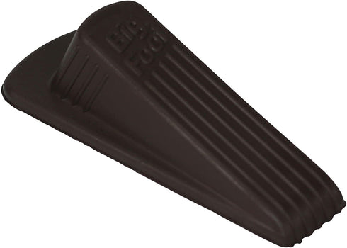 Master Manufacturing 2-Pack Brown Big Foot Door Stops, Heavy Duty Rubber Wedge Design, Made in the USA, Holds Heavy Doors Securely (Pack of 2) (00971)