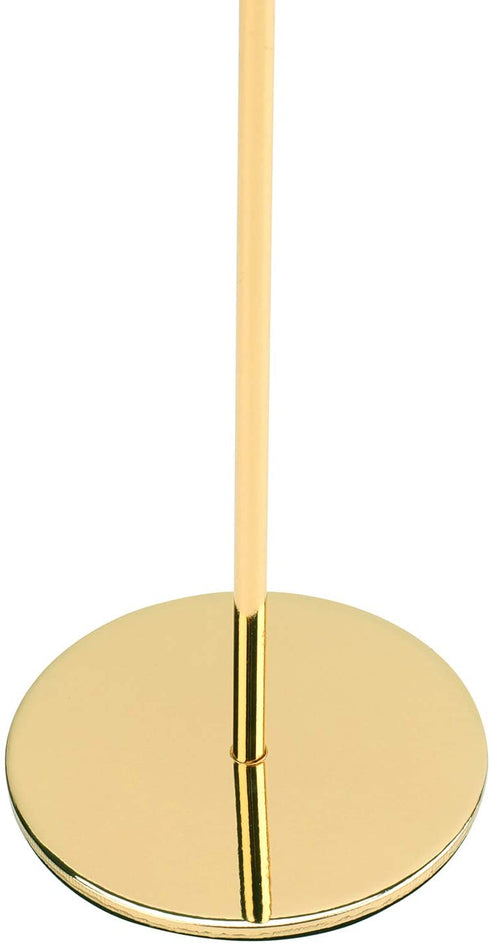 Suwimut Set of 3 Gold Candle Holders for Tapered Candles, Table Decorative Candlestick Holders Metal Candle Stand Fits 3/4 Inch Slim Candles and Led for Dining Party Wedding