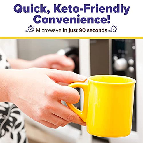 Carbquik Keto Mug Cakes (6 Pack) Keto-Friendly Dessert, Low in Net Carbs, Rich Chocolate Flavor, Ready in Just 90 Seconds, Nut-Free (Double Chocolate Chunk)