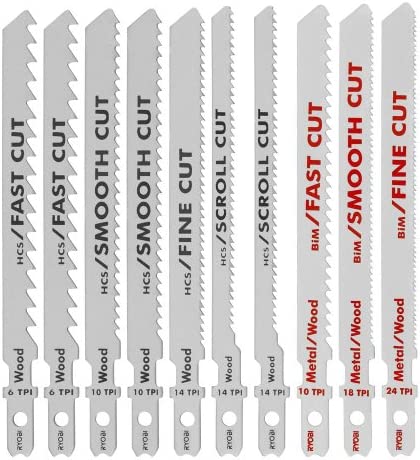 Ryobi A14AK10 All-Purpose Jig Saw Blade Kit (10-Piece)