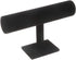 TENINYU Hovering T-Bar Bracelet Necklace Earring Bangle Pendants Anklet Tower Watch Key Jewelry Display Stand for Home Organization (Black Velvet)