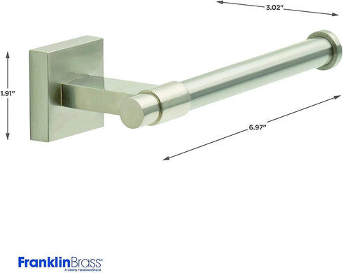 Franklin Brass MAX51-SN Maxted Modern Single Arm Toilet Paper Holder, Brushed Nickel