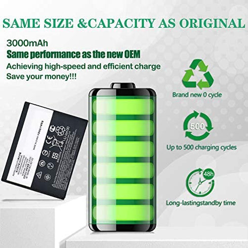ASDAWN KE40 Battery Replacement for Motorola Moto E6, Battery for Motorola Moto E6 XT2005 XT2005-1 XT2005-3 XT2005-4