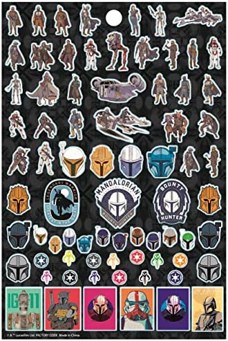 Baby Yoda Star Wars The Mandalorian Sticker Book Pack - Over 300 Stickers