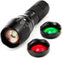 ULTRAFIRE Tactical LED Flashlight Hunting Flashlight A100 Focusable 3 Colors Exchange Glass Lens (Generate RED or Green Light )