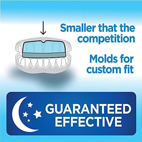 Dentist's Choice Dental Guard - Best Oral Appliance 4 Bruxism & Clenching - Nighttime moldable Front Tooth Custom Anti Teeth Grinding Night Protector - Professional Slim-fit Bruxing Mouth Bite Splint