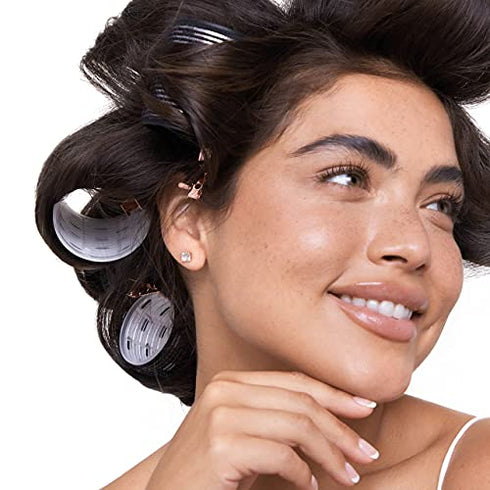 Kitsch Ceramic Thermal Hair Rollers - Salon Quality Hairdressing Curlers - Pack of 8 Assorted Size Self Grip Hair Curlers Create Waves and Curls DIY Hairstyle Ideal for Holiday Gift