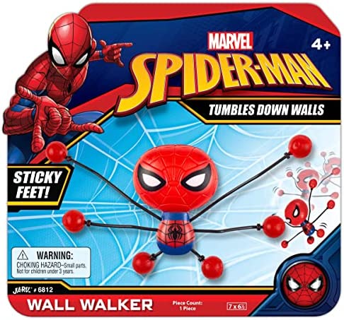 JA-RU Spiderman Stretchy Window-Crawler (1 Unit) | Wall-Climber and Window Walker-Rolling Sticky Toys | Marvel Avengers Superhero Fidget Toys | Party Favors and Novelty Toys for Kids. 6812-1