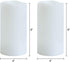 GenSwin Waterproof Outdoor Flameless Candles with Remote Timer, Battery Operated Large Flickering LED Pillar Candles for Indoor Outdoor Lanterns, Won™t melt, Long-Lasting(White, Set of 2, 8? x 4?)