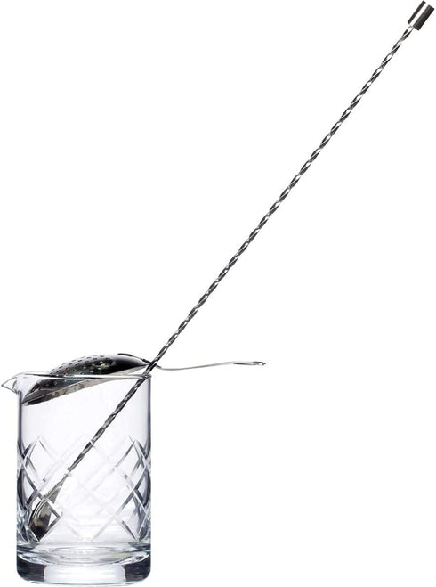 A Bar Above Extra Long 17? Bar Spoon Set of 2 Stainless Steel Cocktail Stirrer Bar Set for Mixing Glass or Shaker Spiral Handle Drink Stirrer Bar Supplies Professional Drink Mixing Spoons