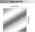 Flexible Mirror Sheets Self Adhesive Non Glass Mirror Tiles Mirror Stickers for Home Wall Decor (10 Pieces,10 x 10 Inches)