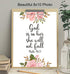 God is Within Her She Will Not Fall - Psalm 46 - Positive Quotes Inspirational Christian Wall Decor - Motivational Bible Verse Wall Art - Scripture Decor - Uplifting Gift for Religious Women, Girls