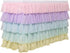 6FT Rainbow Table Skirt for Rectangle or Round Table Chiffon Tulle Table Skirting for Party Baby Shower Wedding Birthday Decor