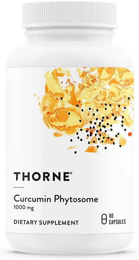Thorne Curcumin Phytosome 1000 mg (Meriva) - Clinically Studied, High Absorption - Supports Healthy Inflammatory Response in Joints, Muscles, GI Tract, Liver, and Brain - 60 Capsules - 30 Servings