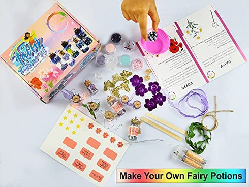 DIY Fairy Potions Kit for Kids - Make Your Own Fairy Potions Arts & Crafts Set - Great Gift for Kits 5 6 7 8 9 10 Years and Up (Fairy)