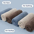 Cleanbear Cotton Washcloths Bath Wash Cloth Set 13 x 13 Inches, 6-Pack Face Cloths with 3 Colors