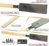 SUIZAN Japanese Pull Saw Hand Saw 9.5 Inch Ryoba Double Edge Flush Cut Saw Woodworking tools