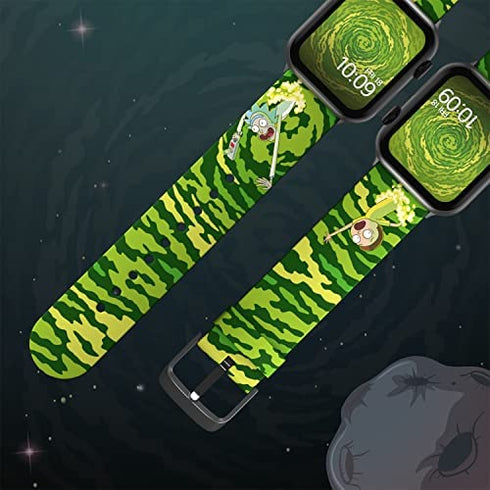 Rick and Morty ñ Open Portal Smartwatch Band ñ Officially Licensed, Compatible with Every Size & Series of Apple Watch (watch not included)