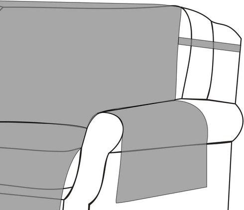 Barefoot Bungalow Gold Rush Slipcover, Loveseat, Gray