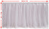 6ft/183cm White Tulle Tutu Table Skirt, Wedding Bridesmaid Sister Costume,Party Skirt, Rectangle Or Round Decorative Table Decoration, Fashion Deluxe Romantic Birthday Party Baby Shower (Wave)