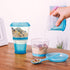 Cereal On The Go, Cup Container Breakfast Drink Milk Cups Portable Yogurt and Travel To-Go Food Containers Storage With Spoon(Blue)