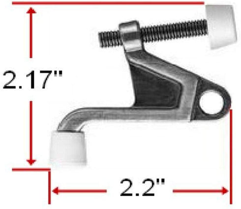 Design House 181834 Jumbo Hinge Pin Door Stop, 5-Pack, Satin Nickel