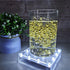 LARDUX Led Light Base - 5 inch Square Lights Display Stand for Effiel Tower Vase Crystal Glass Art LED Pedestal Base - Charging USB or Battery Powered