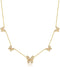 SUNXN Butterfly Necklace Dainty 18K Gold Butterfly Choker Pendant Necklace for Women Daughter Jewelry Birthday Gifts (Gold)