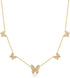 SUNXN Butterfly Necklace Dainty 18K Gold Butterfly Choker Pendant Necklace for Women Daughter Jewelry Birthday Gifts (Gold)