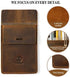 RingSun Pocket Protector for Men, Full Grain Leather Pen Protect Holder for Heavy Duty Shirts, Lab Coats, Holds Pens, Pointers, Cards, Hold 6 Pens, Pocket Protectors for Pens and Pencils