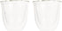 De'Longhi DeLonghi Double Walled Thermo Espresso Glasses, Set of 2, Regular, Clear