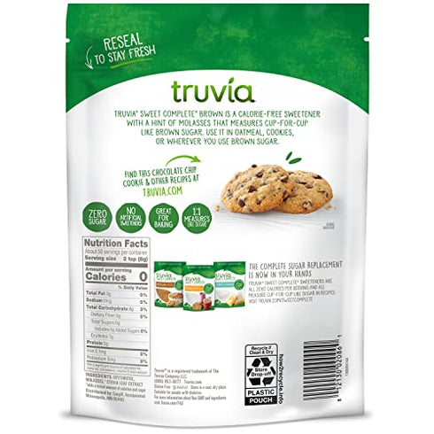 Truvia Sweet Complete Brown Calorie-Free Sweetener with the Stevia Leaf, 14 oz Bag (Pack of 1)