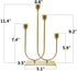 smtyle Candlestick Holders Set of 4 Candelabra with Iron-0.8" Diameter Ideal for Pillar LED Candles Gold