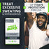 SweatBlock DRIBOOST Clinical Strength Antiperspirant Wipes - Treat Hyperhidrosis, Excessive Sweating, & Stop Pit Stains - Up to 7 days Protection Per Wipe - 5 ct - Unisex