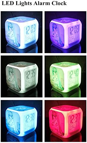 Boyan New American Football Ice Fire Sports Led Alarm Clock Creative Red Desk Table Clock Multipurpose Calendar Snooze Glowing Led Digital Alarm Clock for Unisex Adults Kids Toy Gift