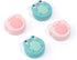 GeekShare Cute Animal Theme Silicone Joycon Thumb Grip Caps,Compatible with Nintendo Switch / OLED / Switch Lite,4PCS -- Frog & Axolotl