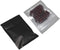 100 Pcs Mylar Zipper Lock Bag Food Storage Aluminum Foil Airtight Bags Front Clear Plastic Candy Packaging Pouch for Zip Flat Heat Seal Lock Resealable (10x15cm (3.9x5.9 inch), Matte Black)