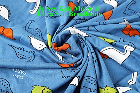 Bassinet Sheet Set 3 Pack Jersey Knit Ultra Soft Stretchy for Baby Boy Girl Compatible with Halo, MiClassic, Chicco Lullago Mattress Dinosaur Elephant Giraffe Rabbit Blue Yellow Green by Knlpruhk